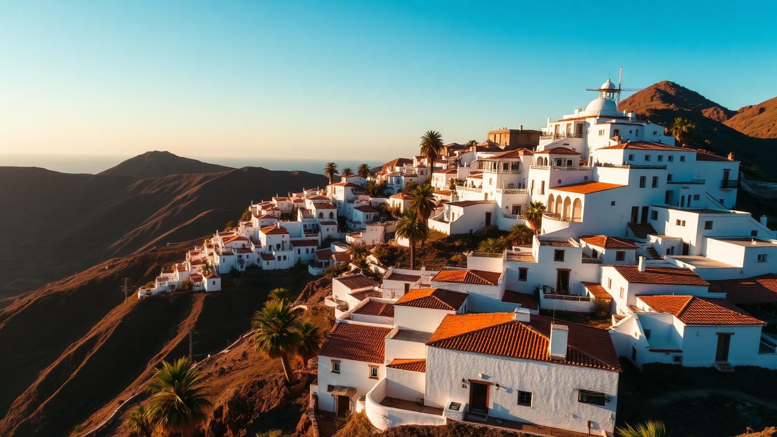 West coast of La Palma showing terraced hillsides above the Atlantic — a view characteristic of the island's most sought-after property areas