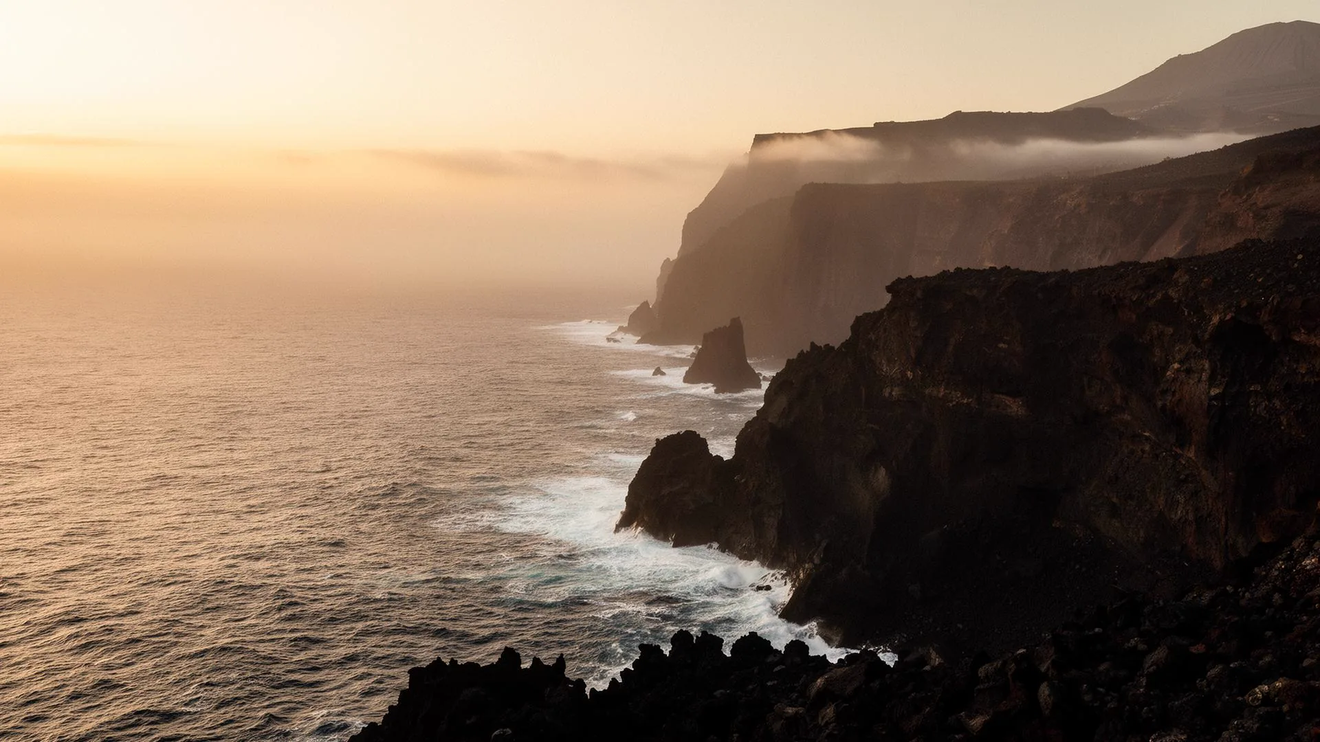 La Palma coastline at sunrise